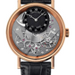 Breguet Tradition Rose Gold 40 MM - Black Leather Strap - Black & Grey Dial - 7057BR/G9/9W6