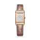 JLC - Reverso Classic Duetto - 34.2 MM x 21 MM - Pink Gold - Silvered-Gray/Black Dial - Taupe Leather Strap - Q2662543