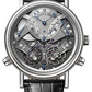 Breguet Tradition Chronograph Independent White Gold 44 MM - Black Leather Strap - Silver Gold Dial - 7077BB/G1/9XV