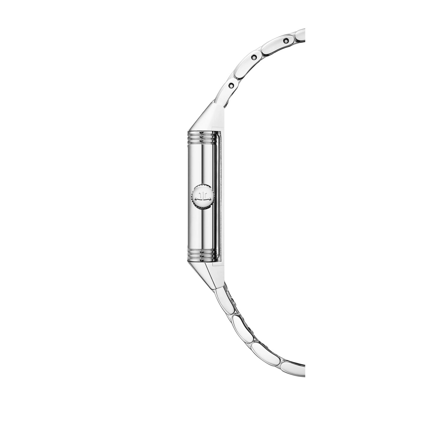 JLC - Reverso Classic Monoface - 35.78 MM x 21 MM - Stainless Steel - Silvered-Gray Opaline Dial - Stainless Steel Bracelet - Q2618141