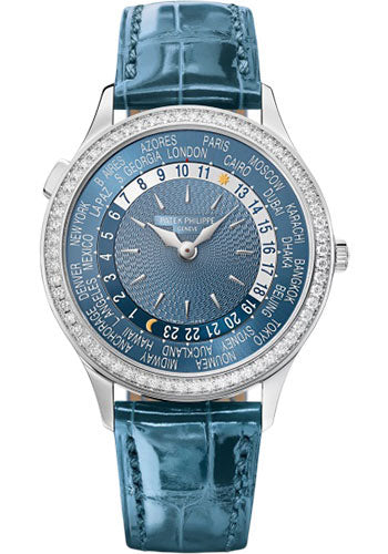 Patek Philippe Complications - World Time - 36 MM - White Gold - 7130G-014  nyc watcher nyc watches