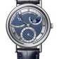 Breguet Classique White Gold 39 MM - Blue Leather Strap - Silver and Blue Dial -  7137BB/Y5/9VU