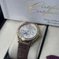 Patek Philippe Grand Complications - 35 MM - Rose Gold - Silver Dial - Alligator Leather Strap - 7140R-001