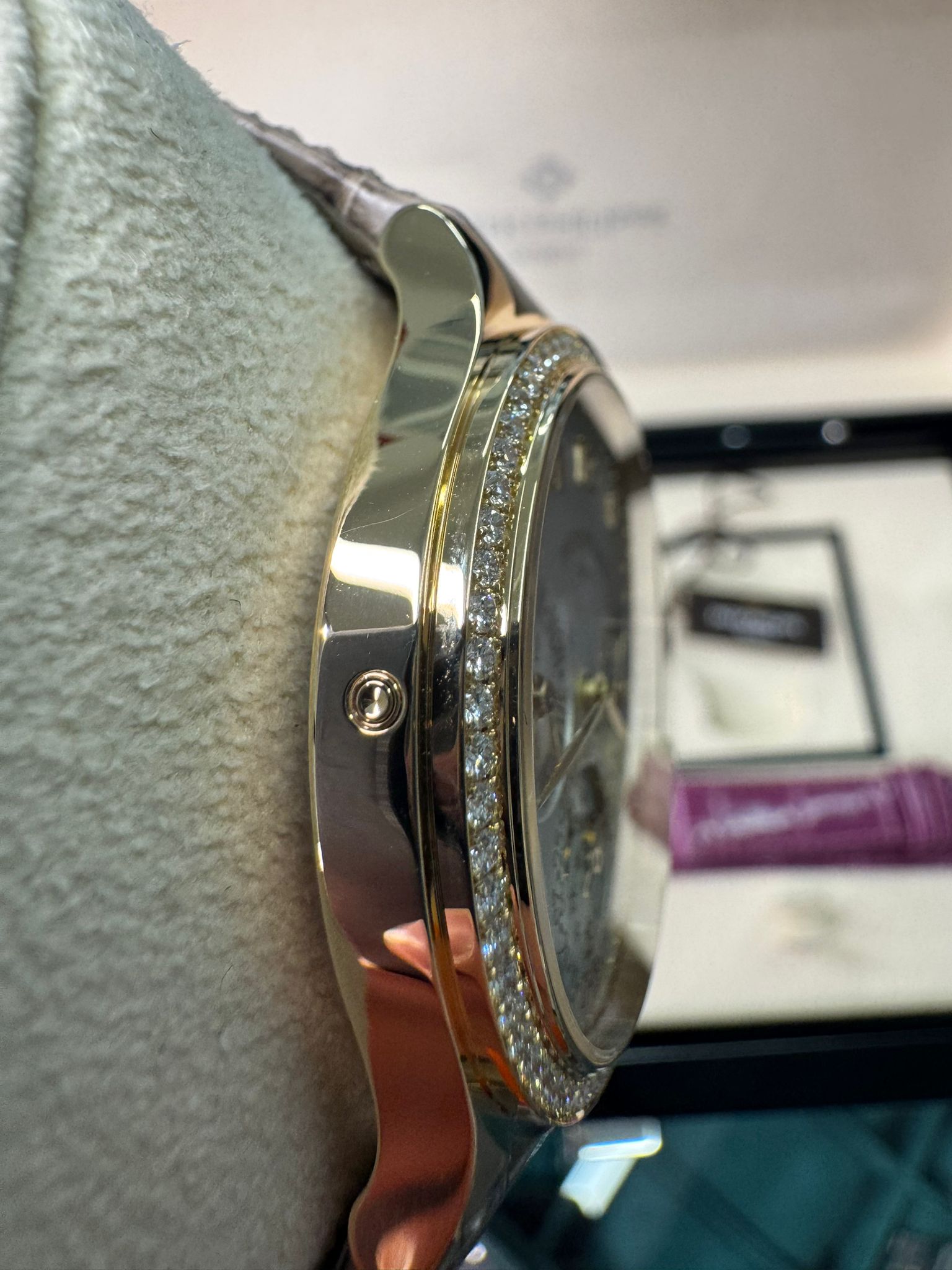 Patek Philippe Grand Complications - 35 MM - Rose Gold - Silver Dial - Alligator Leather Strap - 7140R-001