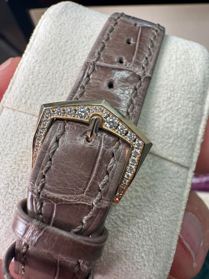 Patek Philippe Grand Complications - 35 MM - Rose Gold - Silver Dial - Alligator Leather Strap - 7140R-001