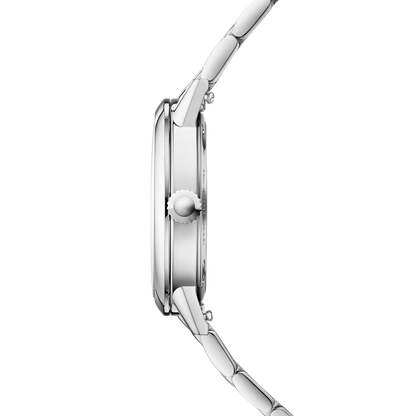 JLC - Rendez-Vous Classic Hour-Minute - 29 MM - Stainless Steel - Silvered-Gray Guilloché Dial - Stainless Steel Bracelet - Q3658110