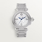 Cartier Pasha de Cartier White Gold 35 MM - White Gold Diamond Bracelet - Diamond Bezel - Silver Flinqué Dial - WJPA0014