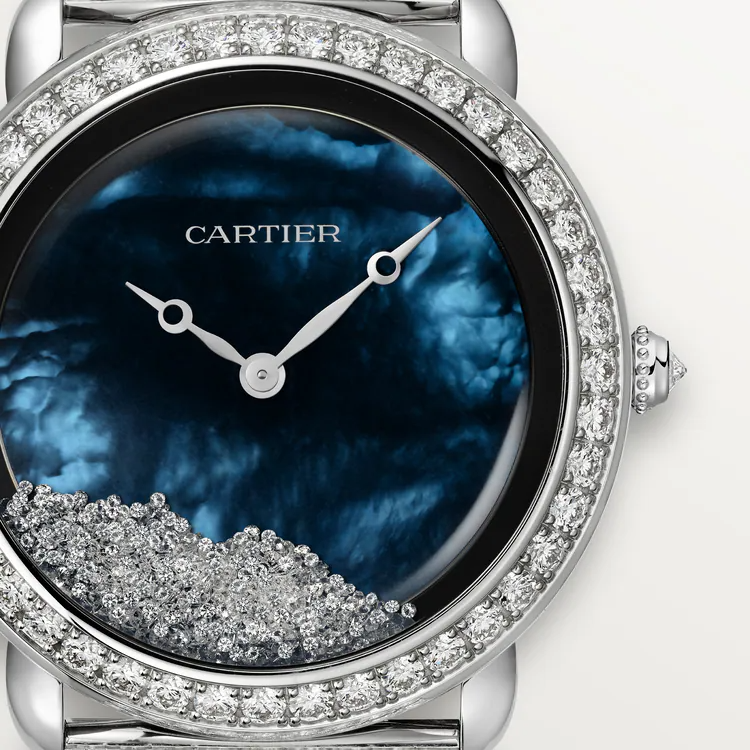 Cartier Révélation d'une Panthère White Gold 37 MM - White Gold Bracelet - Diamond Bezel - Blue Mother-of-Pearl Dial - HPI01472