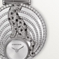 Cartier Panthére De Cartier White Gold 35 MM - Shiny Gray Alligator Strap - Diamond Bezel - Silvered Sunray Effect Dial - HPI01014