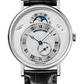 Breguet Classique White Gold 39 MM - Black Leather Strap - Silver Dial -  7337BB/1E/9V6