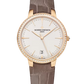 Vacheron Constantin Patrimony Pink Gold 36.5 MM - Blue Leather Strap - Diamond Bezel - White Dial - 85515/000R-9840