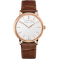 A.Lange & Söhne Saxonia Thin Pink Gold 37 MM - Brown Leather Strap - Silvery Dial - 201.033 nyc watcher nyc watches