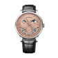 JLC - Duometre Chronograph Moon - 42.5 MM - Platinum - Salmon Dial - Black Leather Strap - Q622656J