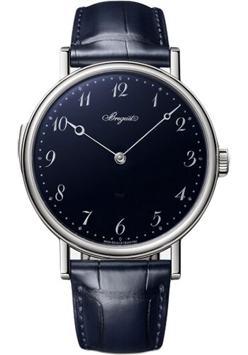 Breguet Classique White Gold 42 MM - Blue Leather Strap - Blue Grand Feu Enamel Dial - 7637BB/2Y/9ZU