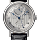 Breguet Classique White Gold 41 MM - Black Leather Strap -  Silvered Gold Dial - 7727BB/12/9WU