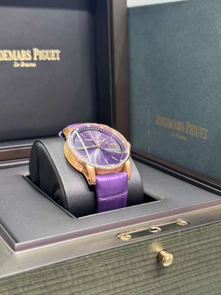 Audemars Piguet - Code 11.59 - 38 MM - Rose Gold - Purple Dial - 77410OR.OO.A623CR.01