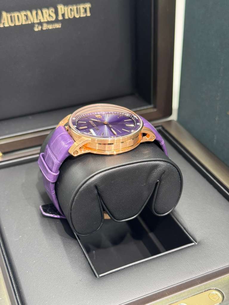 Audemars Piguet - Code 11.59 - 38 MM - Rose Gold - Purple Dial - 77410OR.OO.A623CR.01