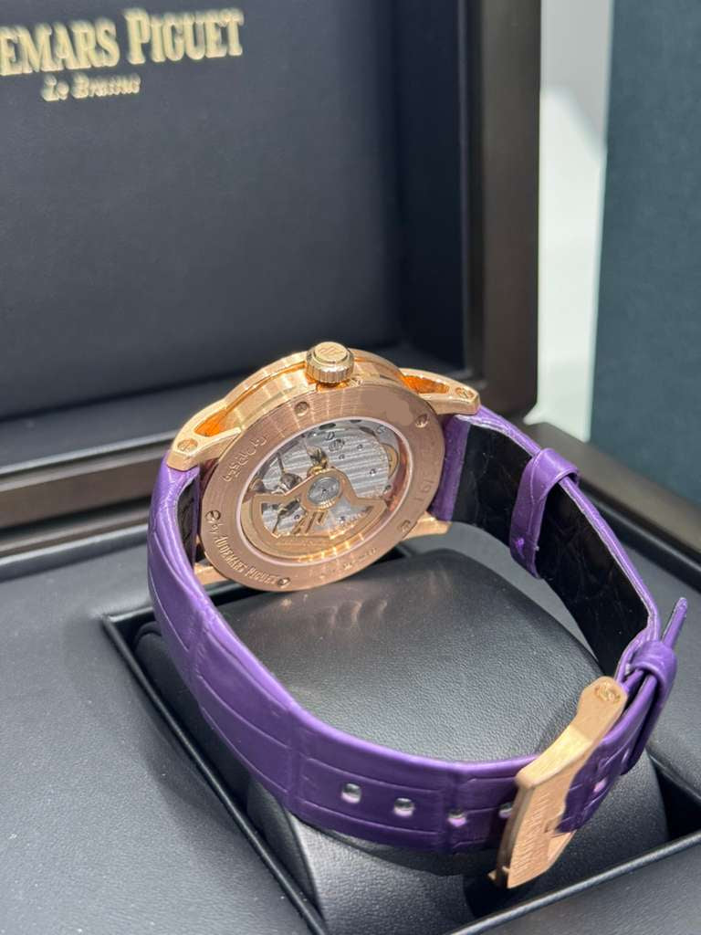Audemars Piguet - Code 11.59 - 38 MM - Rose Gold - Purple Dial - 77410OR.OO.A623CR.01
