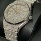 Audemars Piguet Royal Oak Frosted Gold Selfwinding 34 MM - White Gold Bracelet - Rhodium-plated Dial - 77450BC.GG.1361BC.01