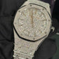 Audemars Piguet Royal Oak Frosted Gold Selfwinding 34 MM - White Gold Bracelet - Rhodium-plated Dial - 77450BC.GG.1361BC.01