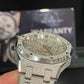 Audemars Piguet Royal Oak Frosted Gold Selfwinding 34 MM - White Gold Bracelet - Rhodium-plated Dial - 77450BC.GG.1361BC.01
