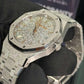 Audemars Piguet Royal Oak Frosted Gold Selfwinding 34 MM - White Gold Bracelet - Rhodium-plated Dial - 77450BC.GG.1361BC.01