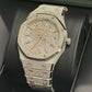 Audemars Piguet Royal Oak Frosted Gold Selfwinding 34 MM - White Gold Bracelet - Rhodium-plated Dial - 77450BC.GG.1361BC.01