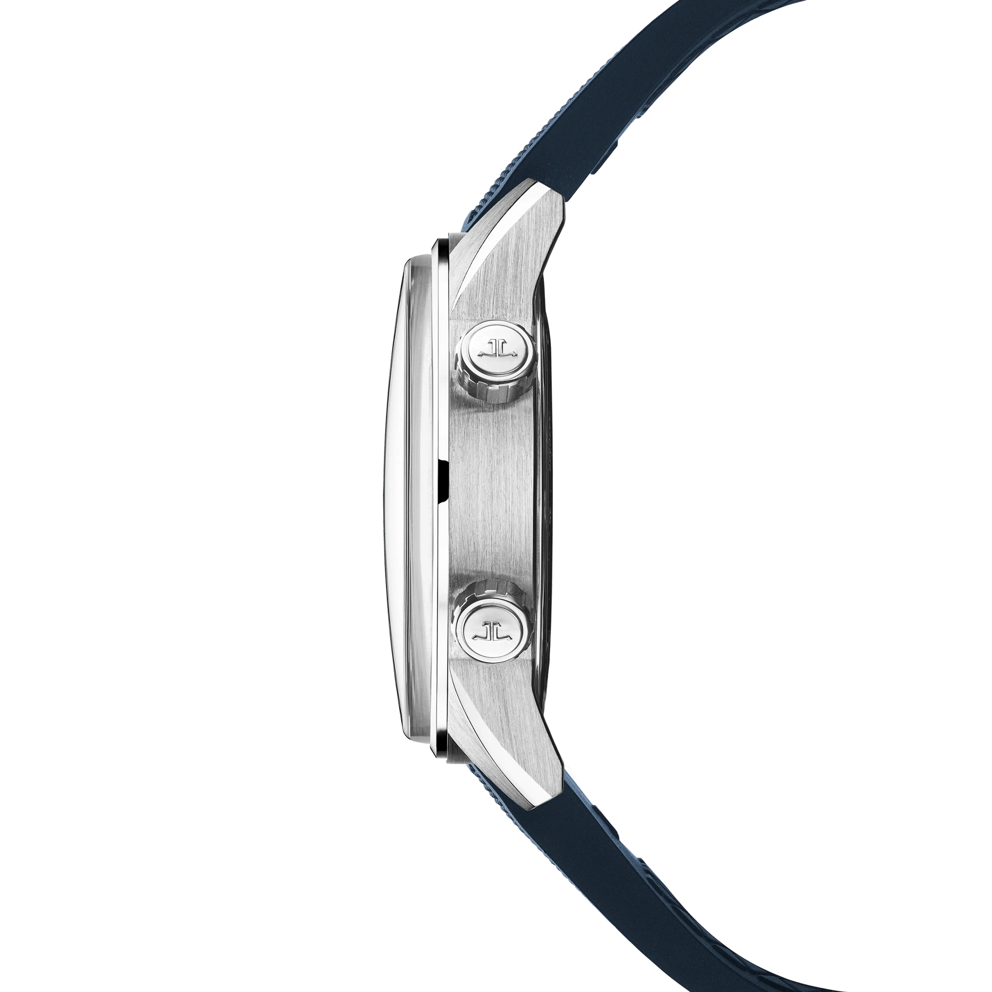 JLC - Polaris Date - 42 MM - Stainless Steel - Shaded Blue Dial - Blue Rubber Strap - Q906868J