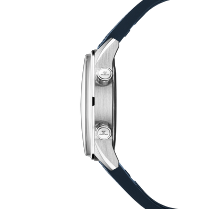JLC - Polaris Date - 42 MM - Stainless Steel - Shaded Blue Dial - Blue Rubber Strap - Q906868J
