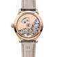 JLC - Rendez-Vous Jewellery Tourbillon - 39 MM - Pink Gold - Mother-Of-Pearl Diamond-Set Dial - Diamond Bezel - Gray Leather Strap - Q3412410