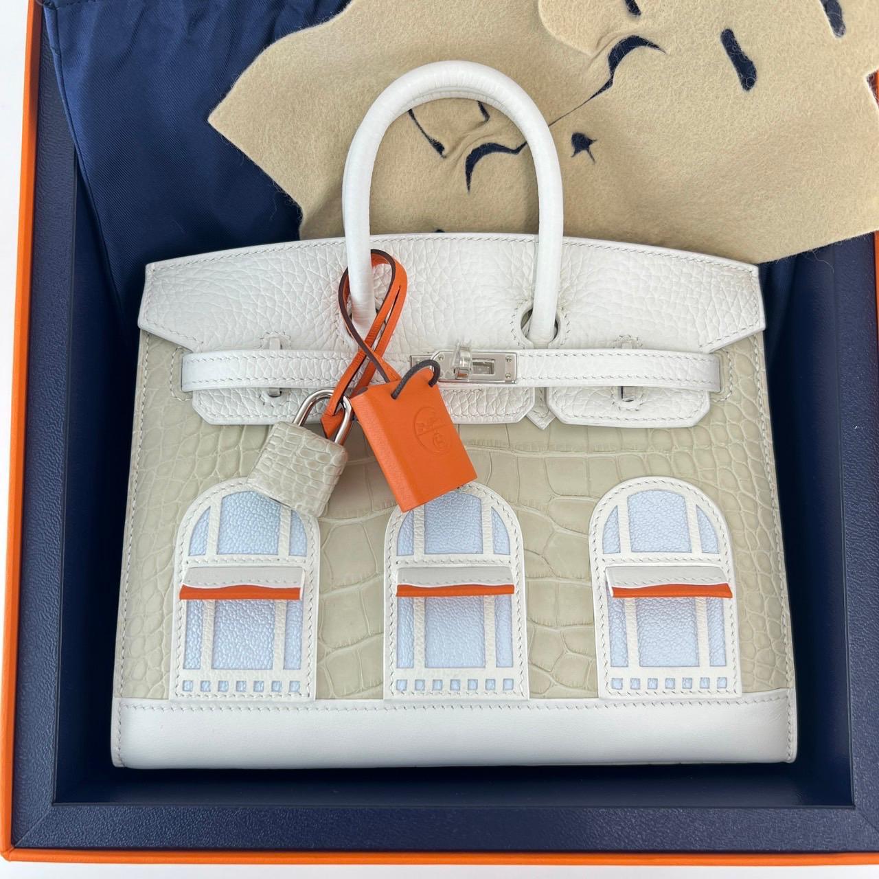 Hermès Birkin 20 - Faubourg "Snow White" - Palladium Hardware - B20FSNPHW