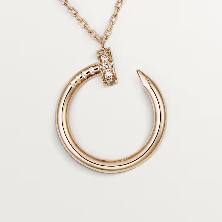 Cartier Juste Un Clou Necklace - Rose Gold - Diamonds - B7224893