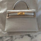 Hermès Kelly Sellier 20 - Béton Matte Alligator Leather - Gold Hardware - K208LMAGHW