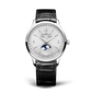 JLC - Master Control Calendar - 40 MM - Stainless Steel - Silvered-Gray Dial - Brown Leather Strap - Q4148421