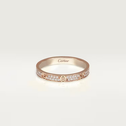 Cartier Love Ring - Rose Gold Small Model - Diamonds - B4218100