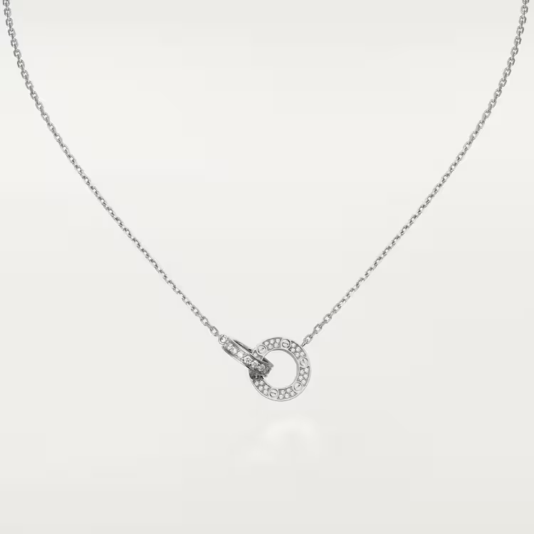 Cartier Love Necklace Diamond Paved- White Gold - B7216300