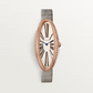 Cartier Baignoire Allongée Rose gold 47 MM - Light Gray Alligator Strap - Silver Dial - WGBA0009