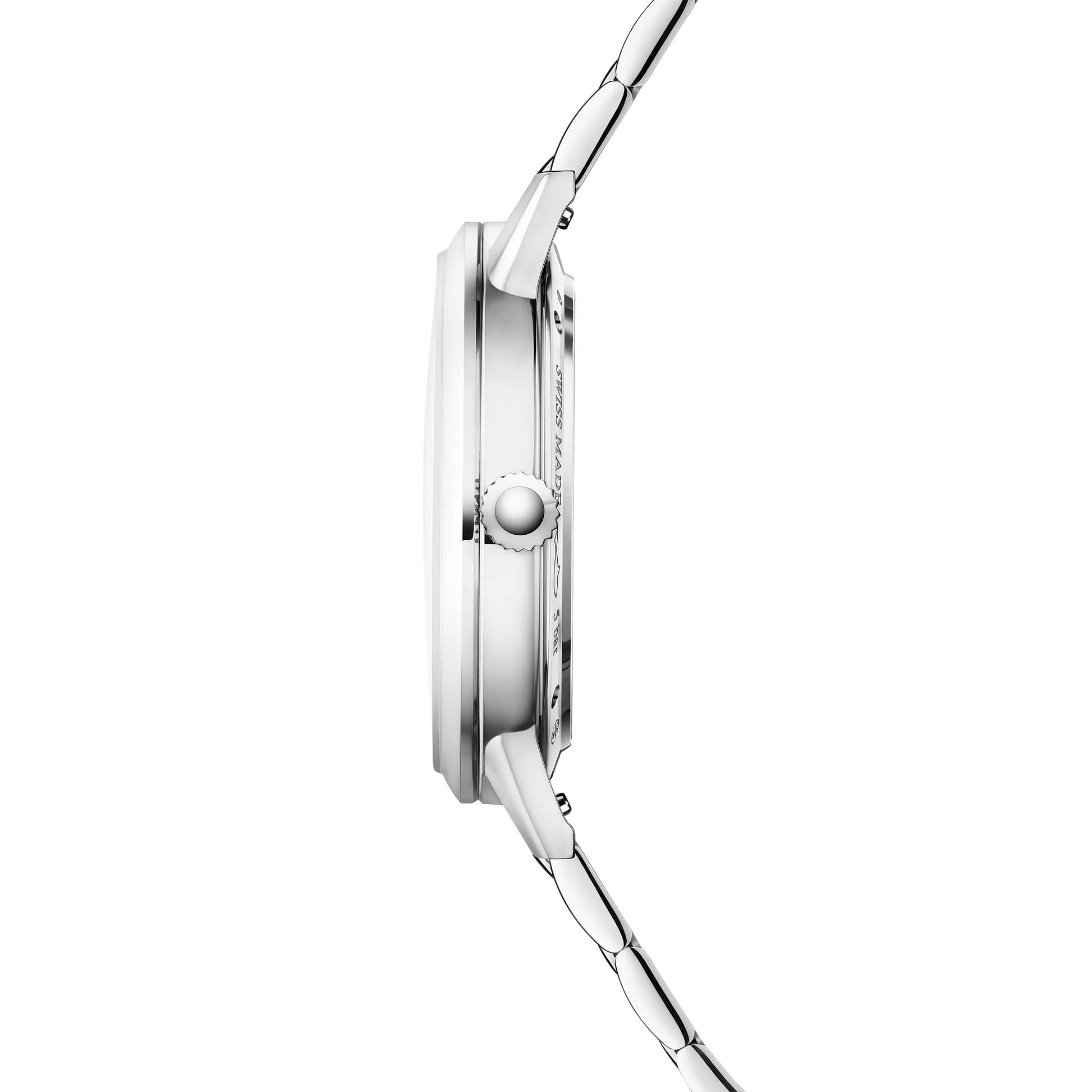 JLC - Rendez-Vous Classic Night & Day - 34 MM - Stainless Steel - Silvered-Gray Guilloché Diamond Dial - Stainless Steel Bracelet - Q3448111