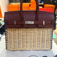 Hermès Birkin 25 Picnic - Rouge - Epsom & Canvas - Palladium Hardware - B25PRECPHW