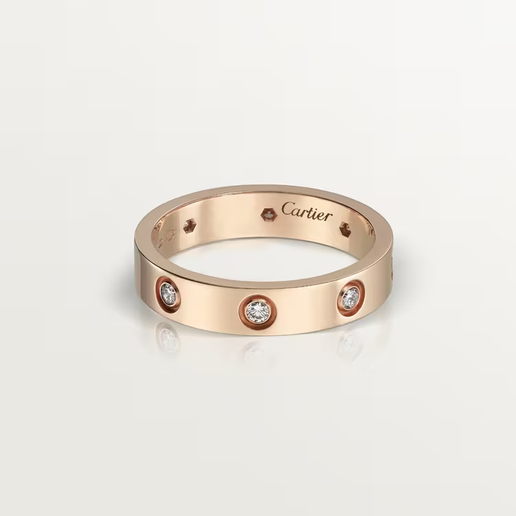 Cartier Love Wedding Band - Rose Gold - Diamond - B4050800