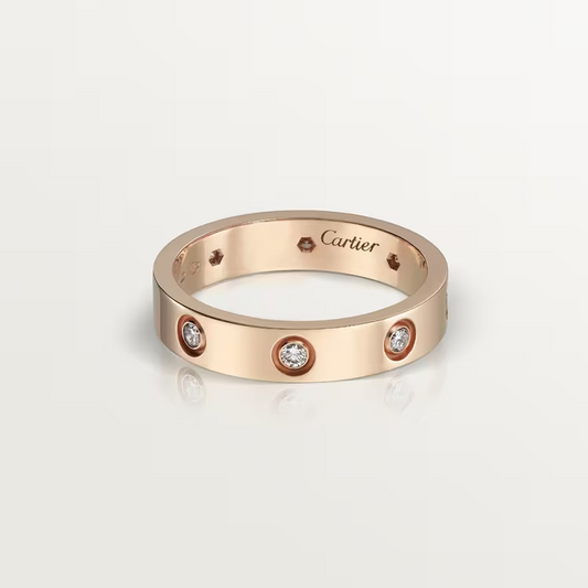 Cartier Love Wedding Band - Rose Gold - Diamond - B4050800