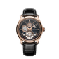 JLC - Master Grande Tradition Tourbillon Jumping Date - Limited Edition - 42 MM - Rose Gold - Open-Worked Blue Translucent Enamel Dial - Black Alligator Leather Strap - Q4202480