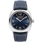 Panerai Radiomir Stainless Steel 45 MM - Blue Alligator Strap - Blue sun-brushed Dial - PAM01383