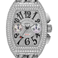 Franck Muller Conquistador King - 38 MM - White Gold & Diamond - Diamond Bezel - Diamond Dial - 8005CCKINGDCDFHW