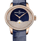 Girard-Perregaux Cat's eye Pink Gold 35.40 x 30.40 MM - Blue Leather Strap - Diamond Bezel - Aventurine Diamond Dial - 80488D52A401-CK4A