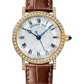 Breguet Classique Yellow Gold 30 MM - Brown Leather Strap - Diamond Bezel - Mother of Pearl Dial - 8068BA/52/964/DD00