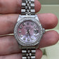 Rolex Datejust - 31 MM - Steel - Diamond Bezel - Pink Mother of Pearl Diamond Dial - 69174 PMoPD