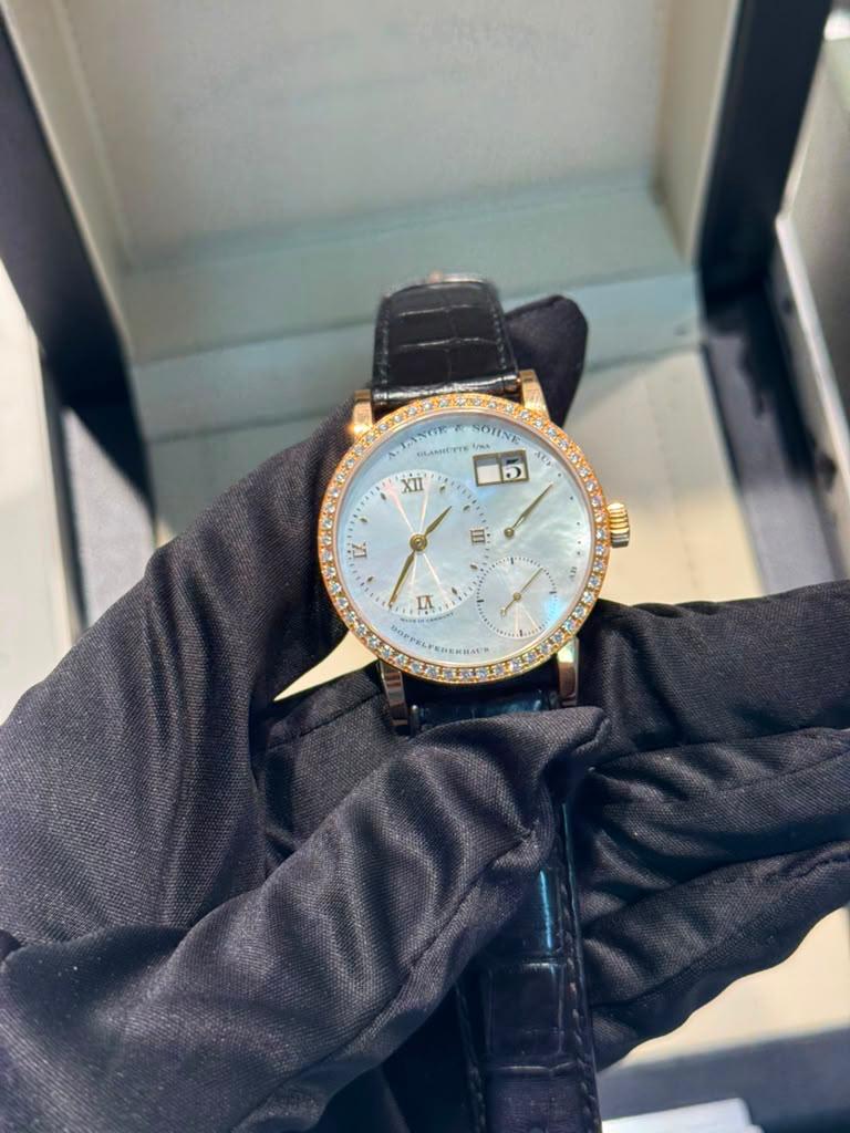 A. Lange &amp; Söhne Little Lange 1 Soirée Watch - 36.1 MM - 18K Rose Gold - Mother of Pearl Dial - Ref. 813.047
