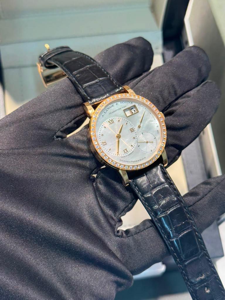 A. Lange & Söhne Little Lange 1 Soirée Watch - 36.1 MM - 18K Rose Gold - Mother of Pearl Dial - Ref. 813.047