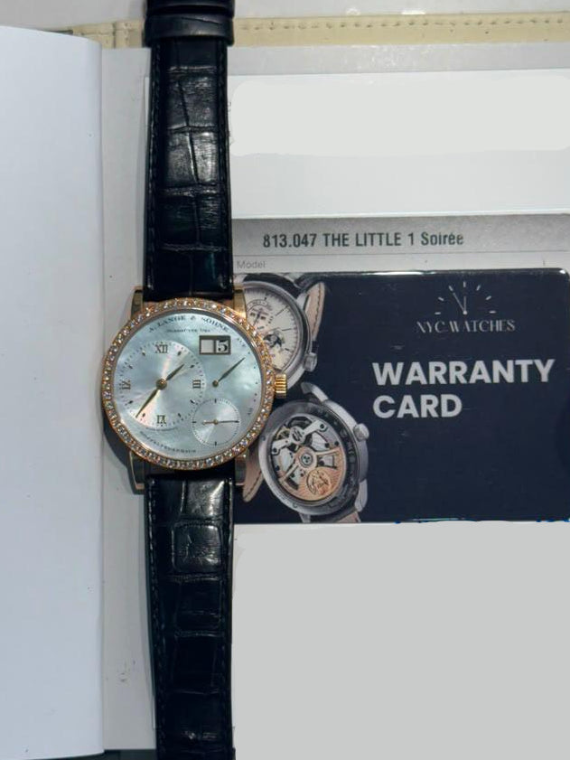 A. Lange &amp; Söhne Little Lange 1 Soirée Watch - 36.1 MM - 18K Rose Gold - Mother of Pearl Dial - Ref. 813.047